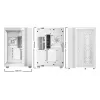 PC korpusas be quiet! LIGHT BASE 600 LX White Midi Tower — ATX, šoninis langas, ARGB priekis, USB-C, palaiko 360 mm radiatorių