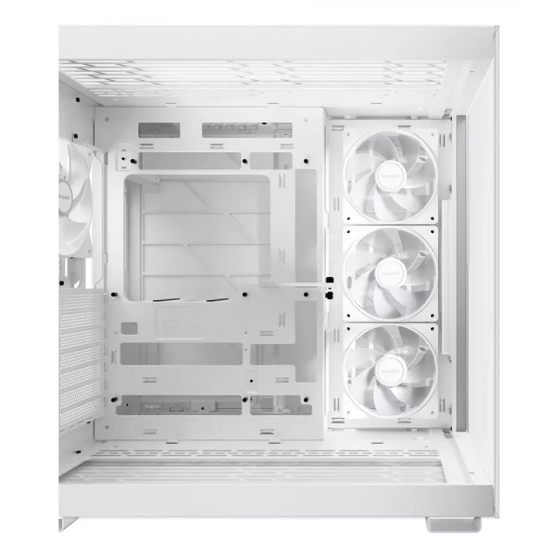 PC korpusas be quiet! LIGHT BASE 600 LX White Midi Tower — ATX, šoninis langas, ARGB priekis, USB-C, palaiko 360 mm radiatorių
