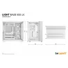 PC korpusas be quiet! LIGHT BASE 600 LX White Midi Tower — ATX, šoninis langas, ARGB priekis, USB-C, palaiko 360 mm radiatorių