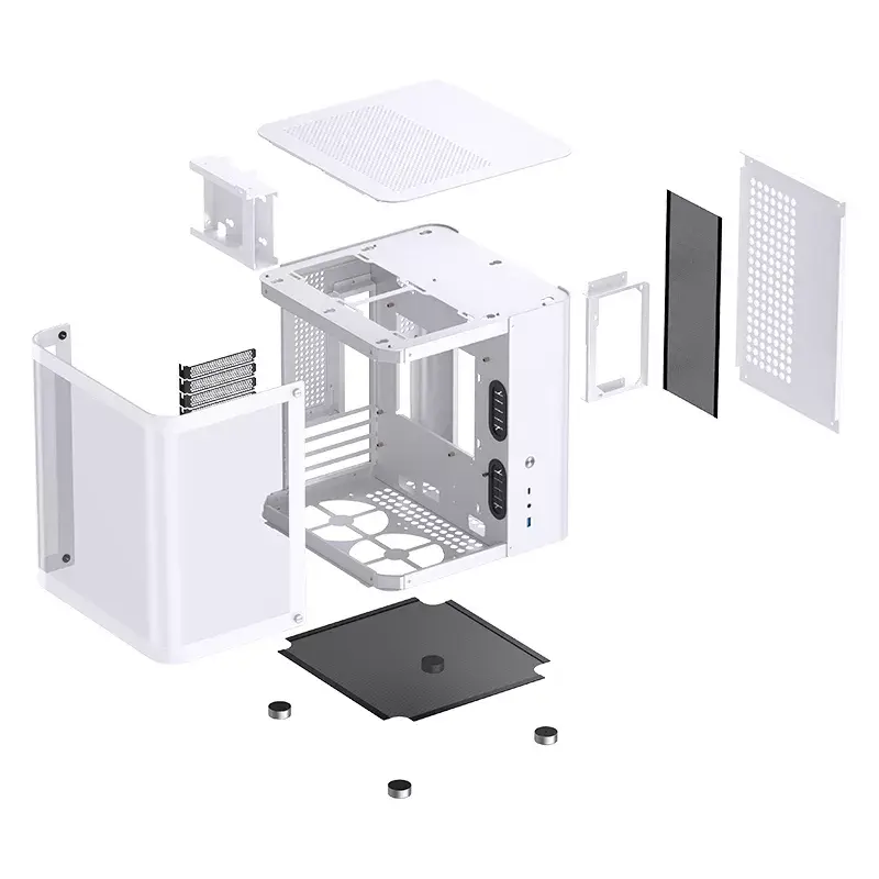 Kompiuterio korpusas Jonsbo TK-1 2.0 Mini Tower baltas