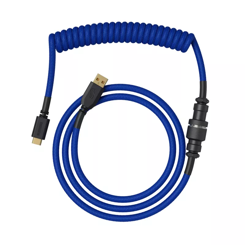 Suvyta USB laidas GLORIOUS mechaninėms klaviatūroms, GMMK Cobalt Blue GLO-KB-ACC-CBL-COIL-CBLU
