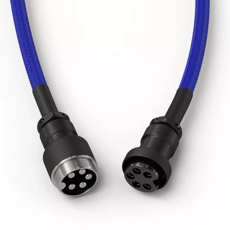 Suvyta USB laidas GLORIOUS mechaninėms klaviatūroms, GMMK Cobalt Blue GLO-KB-ACC-CBL-COIL-CBLU