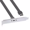 “InLine” PCI lizdo laikiklis, USB-C į USB 3.2 priekinio skydelio Key-A vidinis, 0,3 m
