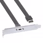 “InLine” PCI lizdo laikiklis, USB-C į USB 3.2 priekinio skydelio Key-A vidinis, 0,3 m