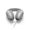 STEELSERIES Arctis Nova 1 laidinės ausinės, 3,5 mm, binauralinės, baltos, 1,2 m laidas, nuimamas, ištraukiamas mikrofonas