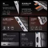 Axagon HMC-KB-US, USB 5Gbps centrinė stotelė su klaviatūra, HDMI 4K/60Hz, 3x USB-A, SD/mSD, garsas, PD 100, JAV išdėstymas
