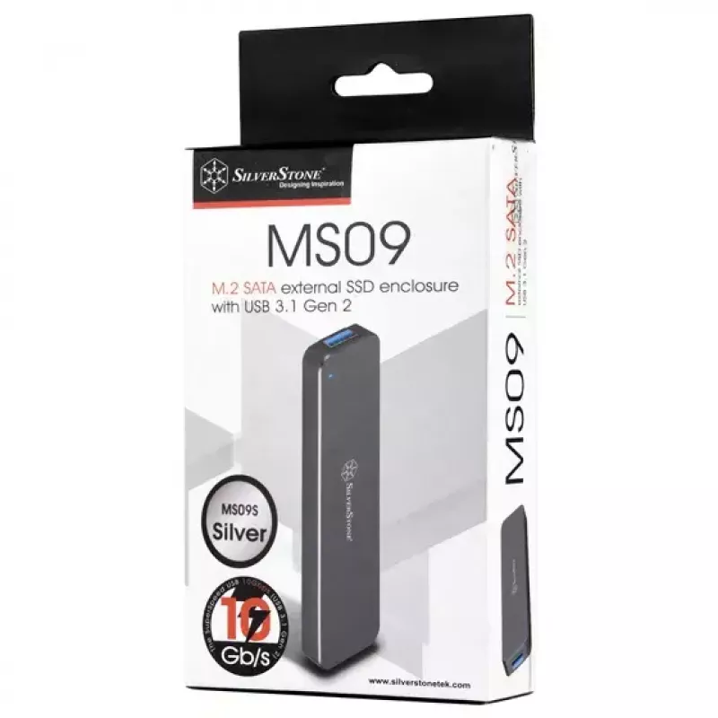 SSD korpusas Silverstone MS09