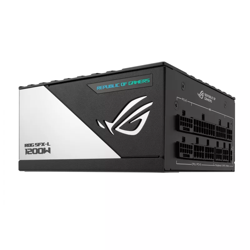ASUS ROG -LOKI-1200T-SFX-L-GAMING maitinimo blokas 1200 W 20+4 kontaktų ATX juodas, sidabrinis