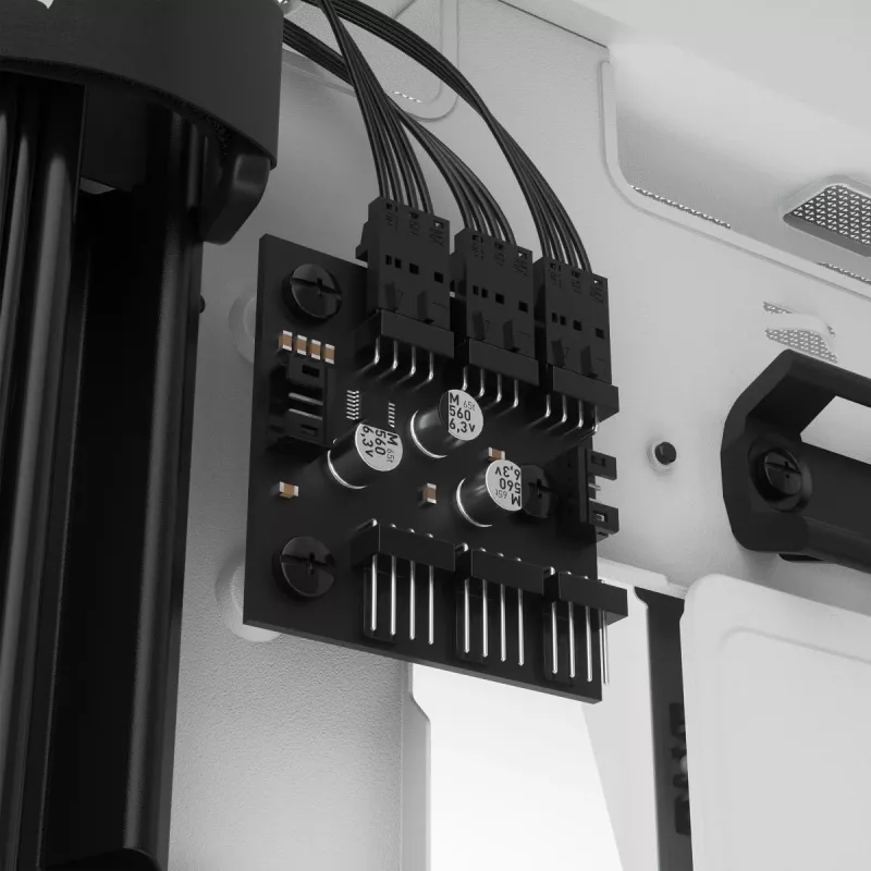 CORSAIR Icue 5000x RGB - Vidutinis ATX kompiuterio korpusas su grūdintu stiklu - Baltas