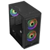 Aerocool GRAPHITEV3 kompiuterio korpusas su 3 ARGB 14 cm ventiliatoriais