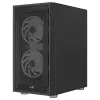 Aerocool GRAPHITEV3 kompiuterio korpusas su 3 ARGB 14 cm ventiliatoriais
