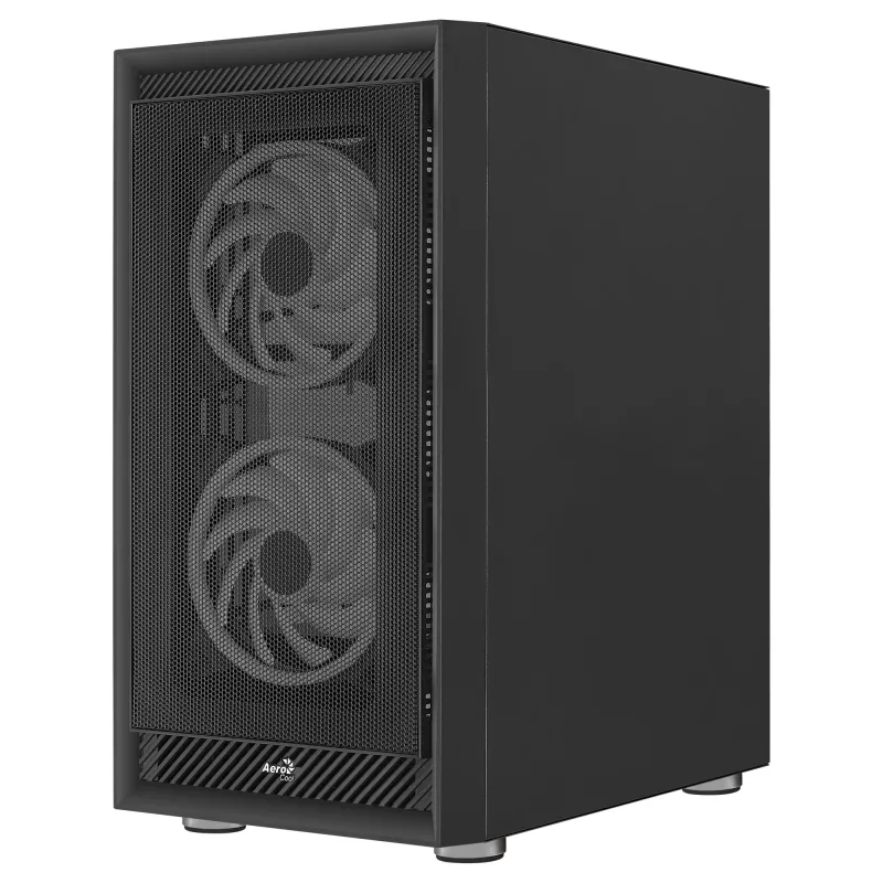 Aerocool GRAPHITEV3 kompiuterio korpusas su 3 ARGB 14 cm ventiliatoriais