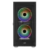 Aerocool GRAPHITEV3 kompiuterio korpusas su 3 ARGB 14 cm ventiliatoriais