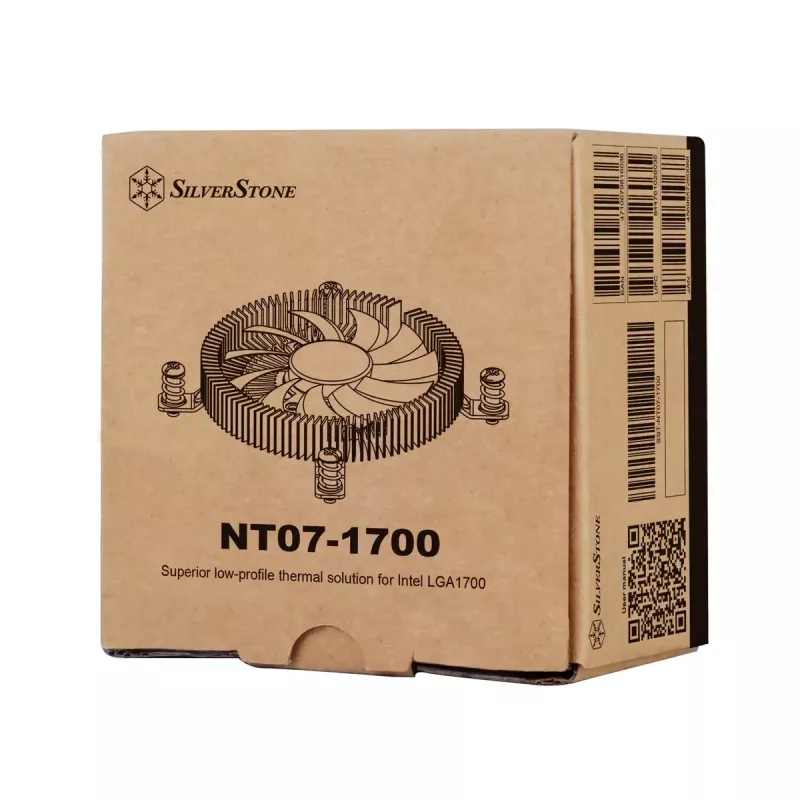 Oro aušintuvas Sidabrinėstone NT07-1700 8 cm Juodas 12V 2.6 mmH2O