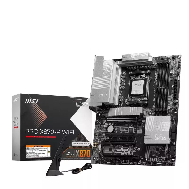 Motininė plokštė MSI PRO X870-P WIFI, AMD X870, Socket AM5, ATX