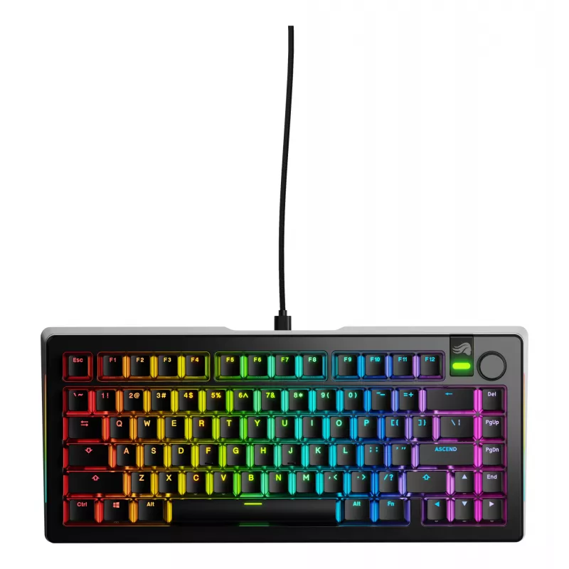 Glorious Gaming GMMK 3 PRO 75% Prebuilt Wired Juoda - US