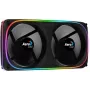 Aerocool ASTRO24 Dual Fan PC 12cm ARGB LED Antivibracinė atrama juoda