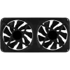 Aerocool ASTRO24 Dual Fan PC 12cm ARGB LED Antivibracinė atrama juoda