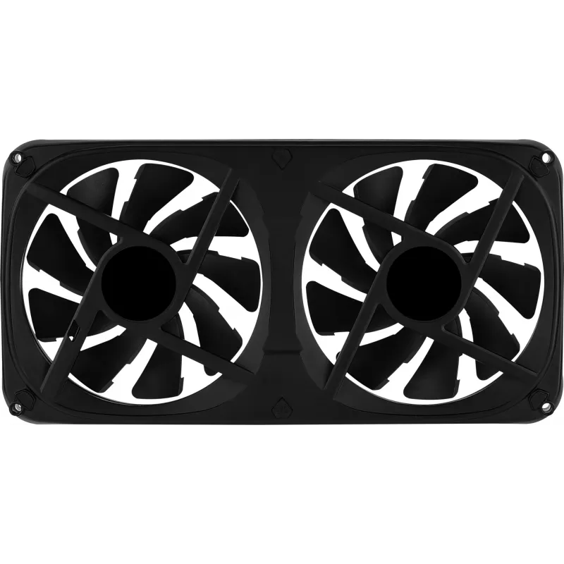 Aerocool ASTRO24 Dual Fan PC 12cm ARGB LED Antivibracinė atrama juoda
