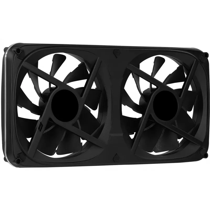 Aerocool ASTRO24 Dual Fan PC 12cm ARGB LED Antivibracinė atrama juoda