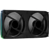 Aerocool ASTRO24 Dual Fan PC 12cm ARGB LED Antivibracinė atrama juoda