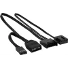 Aerocool ASTRO24 Dual Fan PC 12cm ARGB LED Antivibracinė atrama juoda