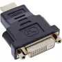 InLine HDMI į DVI adapteris, kištukas / 24+1 lizdas, auksuotas, 4K2K
