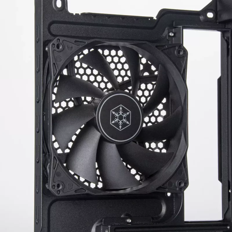 PC korpusas Sidabrinėstone FARA 311 Micro ATX, juodas