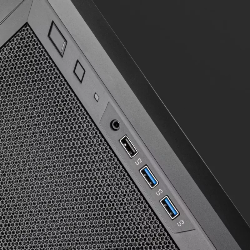 PC korpusas Sidabrinėstone FARA 311 Micro ATX, juodas