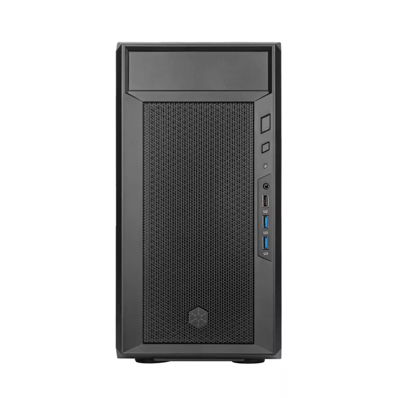 PC korpusas Sidabrinėstone FARA 311 Micro ATX, juodas