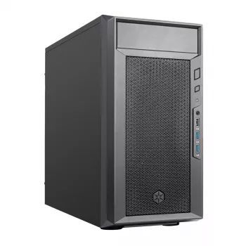 PC korpusas Sidabrinėstone FARA 311 Micro ATX, juodas