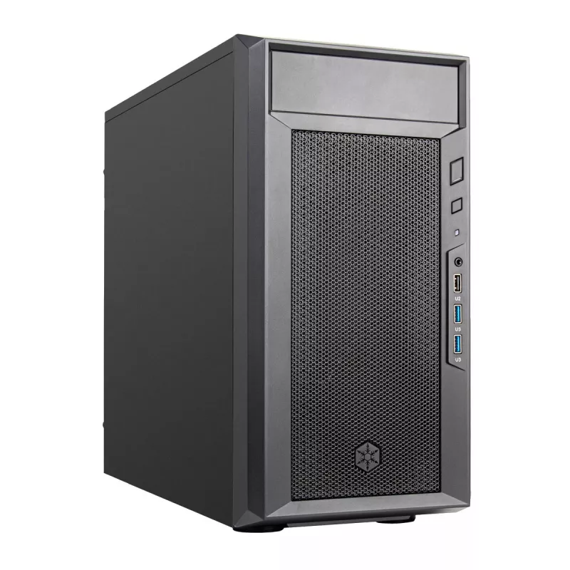 PC korpusas Sidabrinėstone FARA 311 Micro ATX, juodas