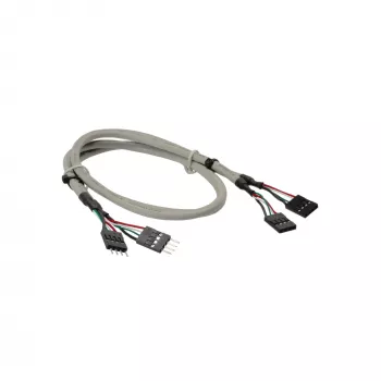 InLine USB 2.0 prailginimo kabelis vidinis 2x 4 kontaktų post jungtis / post lizdas, 0,60m