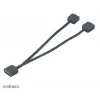 Adresuojamas RGB LED skirstytuvo kabelis Akasa AK-CBLD08-12BK