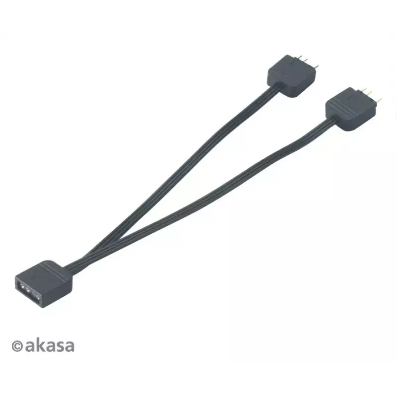 Adresuojamas RGB LED skirstytuvo kabelis Akasa AK-CBLD08-12BK