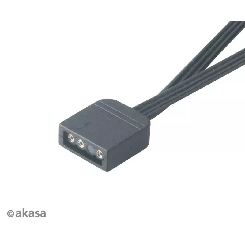 Adresuojamas RGB LED skirstytuvo kabelis Akasa AK-CBLD08-12BK