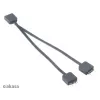 Adresuojamas RGB LED skirstytuvo kabelis Akasa AK-CBLD08-12BK