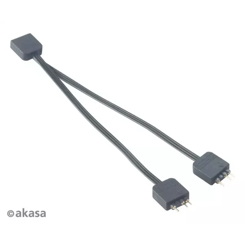 Adresuojamas RGB LED skirstytuvo kabelis Akasa AK-CBLD08-12BK