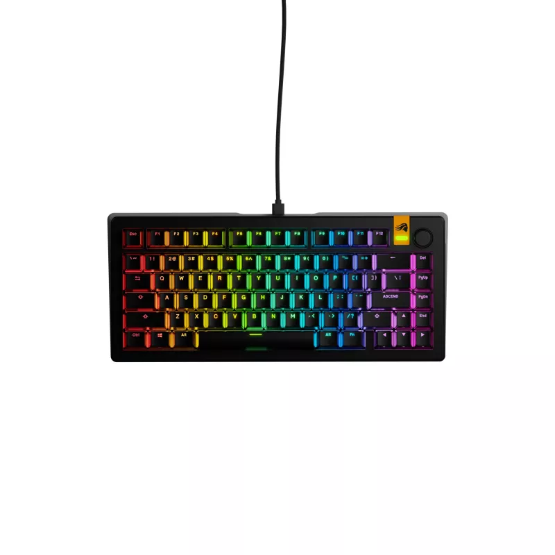 Glorious PC Gaming Race GMMK 3 HE iš anksto surinkta klaviatūra 75% mechaninė RGB juoda