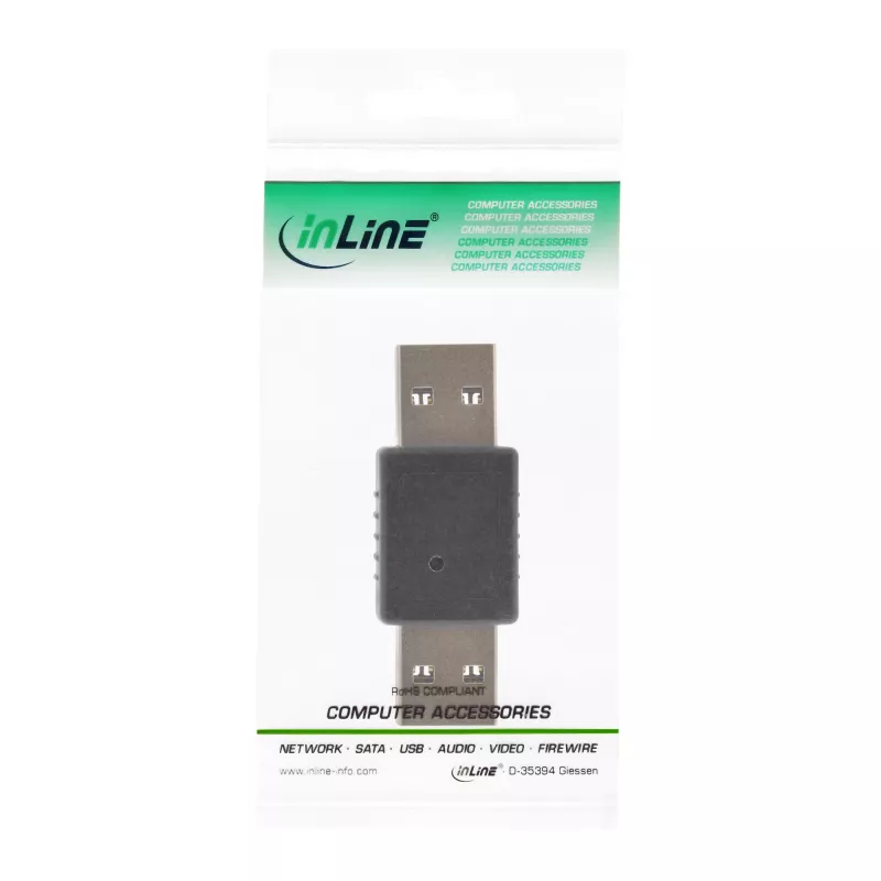 USB 3.0 adapteris A tipo kištukas / A tipo kištukas InLine 35300T