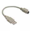 USB adapterio kabelis USB A tipo kištukas / PS/2 lizdas InLine 33102
