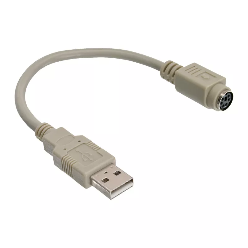 USB adapterio kabelis USB A tipo kištukas / PS/2 lizdas InLine 33102