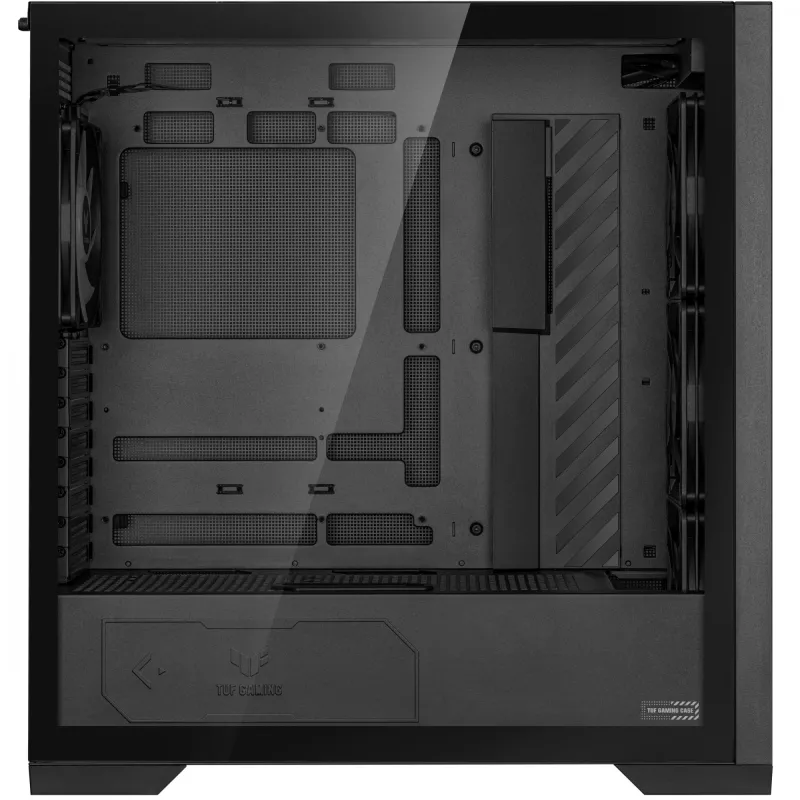 PC Case ASUS TUF Gaming GT302 ARGB Midi Tower Juoda — Tempered Glass, 3x140mm Front + 1x140mm Rear, USB-C
