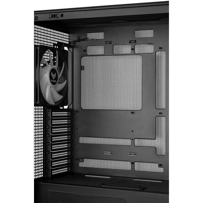 PC Case ASUS TUF Gaming GT302 ARGB Midi Tower Juoda — Tempered Glass, 3x140mm Front + 1x140mm Rear, USB-C