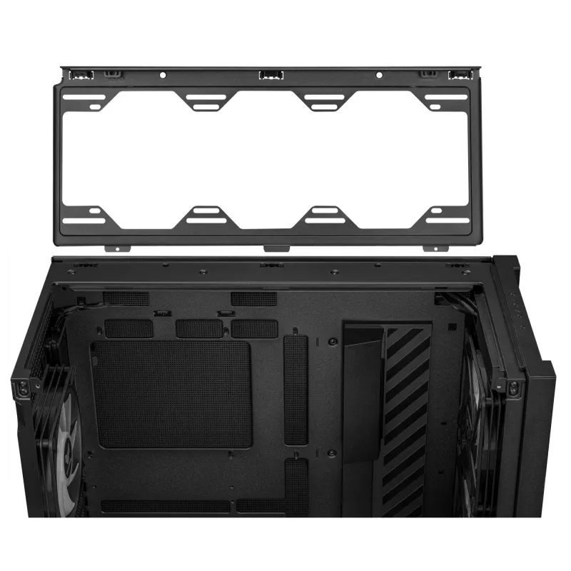 PC Case ASUS TUF Gaming GT302 ARGB Midi Tower Juoda — Tempered Glass, 3x140mm Front + 1x140mm Rear, USB-C