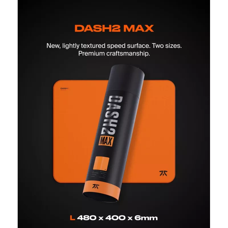 FNATIC pelės kilimėlis - Dash V2 Max L - Sunset Orange