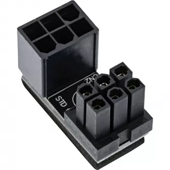 InLine maitinimo adapteris vidinis 180° ATX 6 kontaktų kištukas-lizdas juodas 26636E