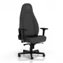 Žaidimų kėdė noblechairs Icon — Paminkštinta sėdynė ir atlošas, antracito spalvos, 150 kg keliamoji galia