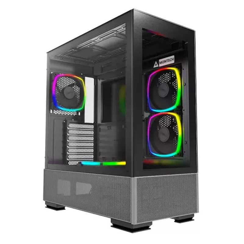PC korpusas Montech SKY TWO Midi Tower juodas