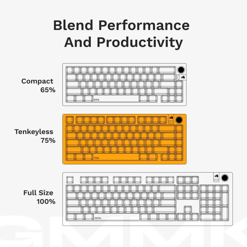 Mechaninė žaidimų klaviatūra GLORIOUS GMMK 3 PRO HE 75% laidinė USB, QWERTY, RGB, juoda